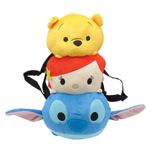 Tsum Tsum Pooh Ariel Stitch Plush Backpack